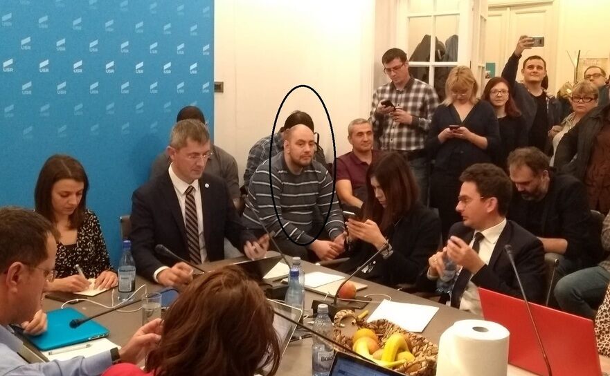 Iulian Draghici, alaturi de Dan Barna, la sedinta Biroului National (Epoch Times)