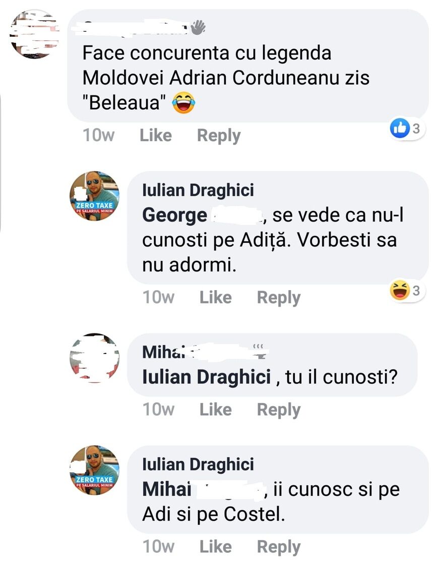 Draghici se lauda ca ii cunoaste pe "Adita" si Costel Corduneanu (Epoch Times)