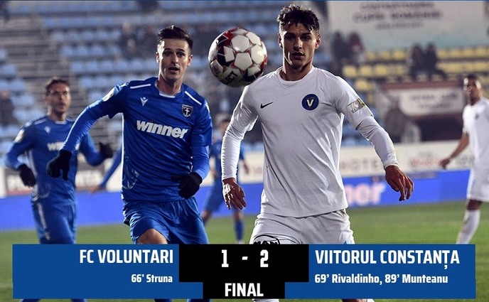 FC Voluntari - FC Viitorul 1-2 în etapa a 20-a a Ligii I de  fotbal.