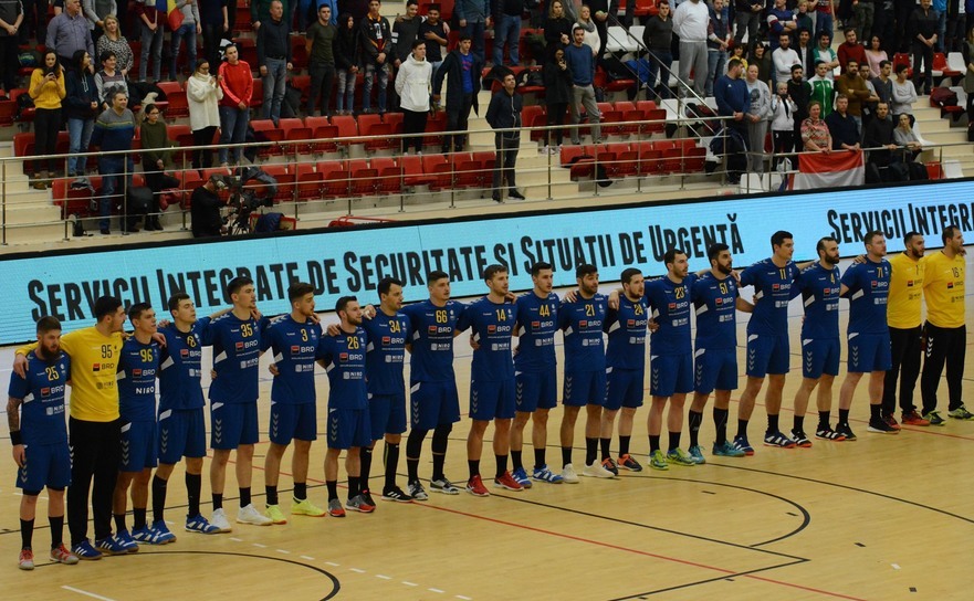 Naţionala de handbal masculin a României.