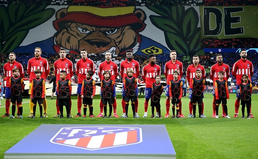 Echipa spaniolă de fotbal Atletico Madrid.