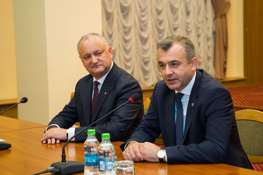 Igor Dodon şi Ion Chicu (gov.md)