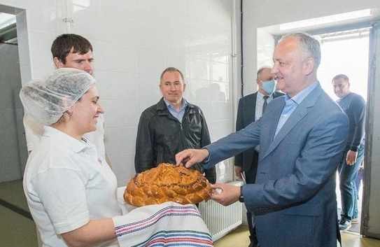 Igor Dodon în vizită în raioanele de nord ale R. Moldova, 28.04.2020 (facebook.com/Dodon Igor)