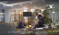 Plahotniuc încearcă să-i transmită lui Dodon o pungă neagră (captură video/facebook/Reniţă Iurie)