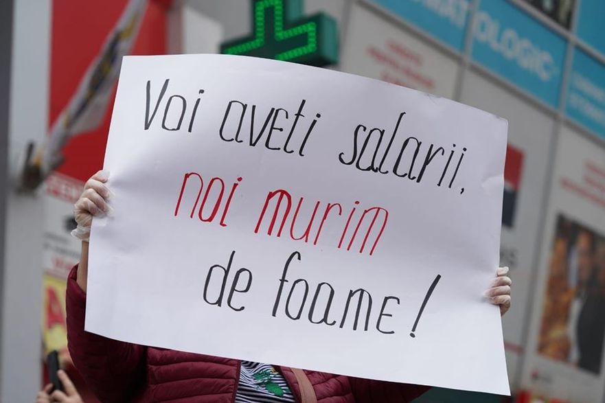 Protest la Piaţa Centrală din Chişinău
