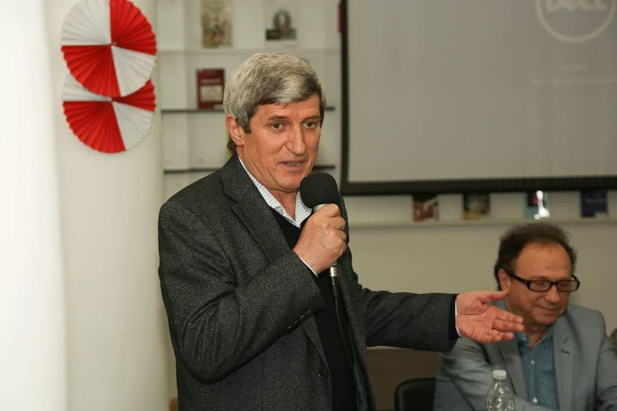 Gheorghe Prini, preşedintele Uniunii Editorilor din R. Moldova (facebook.com/S.Goteanschii)