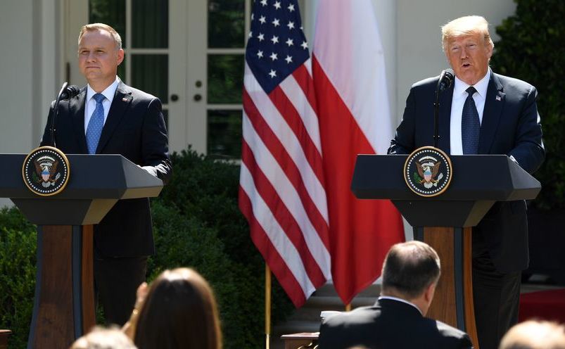 Donald Trump, Andrej Duda la Washington, 24 iunie 2020 (SAUL LOEB / AFP VIA GETTY IMAGES)