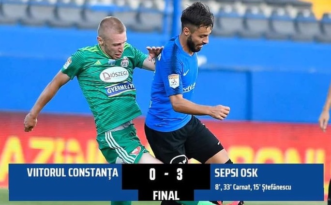FC Viitorul Constanţa - Sepsi   OSK Sfântu Gheorghe 3-0 (3-0), în penultima etapă a fazei play-out a   Ligii I de fotbal. (Viitorul FC/facebook)