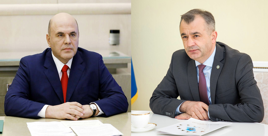 Mihail Mişustin şi Ion Chicu (gov.md)