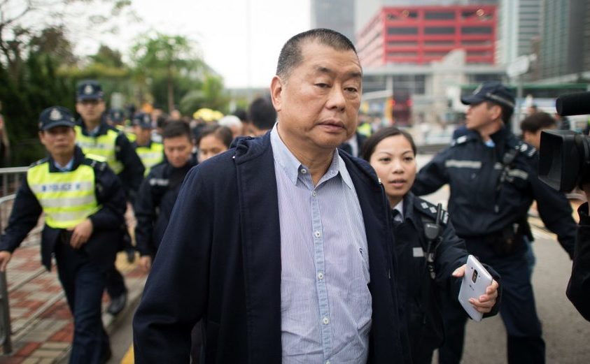 Magnatul de presă Jimmy Lai din Hong Kong, 3 decembrie 2014