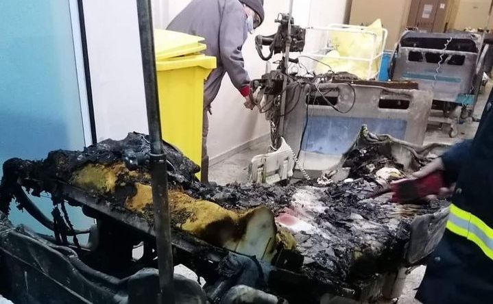 Sala de Terapie Intensivă a Spitalului din Piatra Neamţ după incendiu