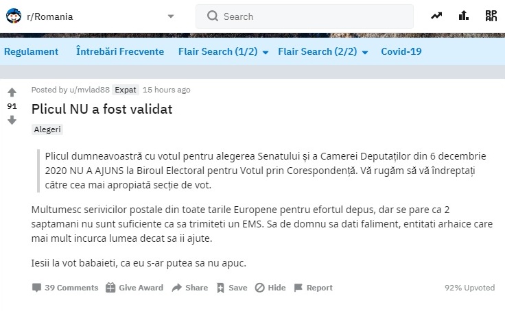 Mesaje ale românilor din Diaspora pe forumul Reddit România