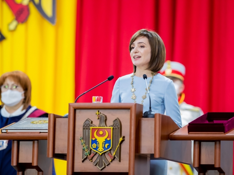 Maia Sandu, preşedintele Republicii Moldova