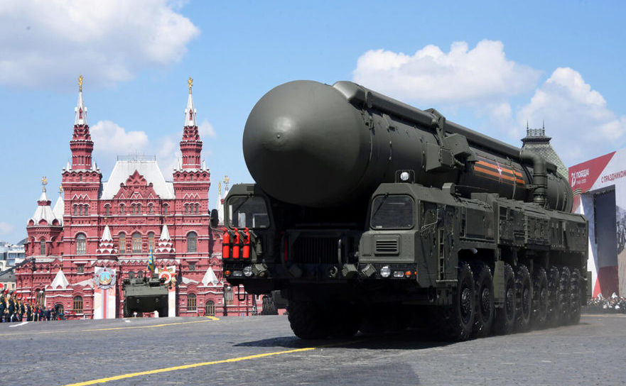Racheta intercontinentală Yars la paradă în Moscova, 24 iunie 2020