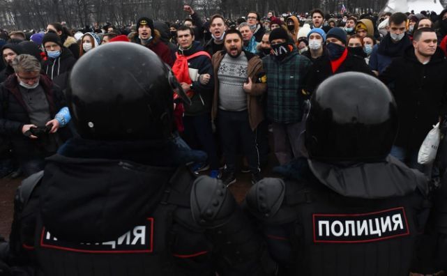 Proteste la Moscova, în sprijinul lui Alexei Navalnîi, 23 ianuarie 2021