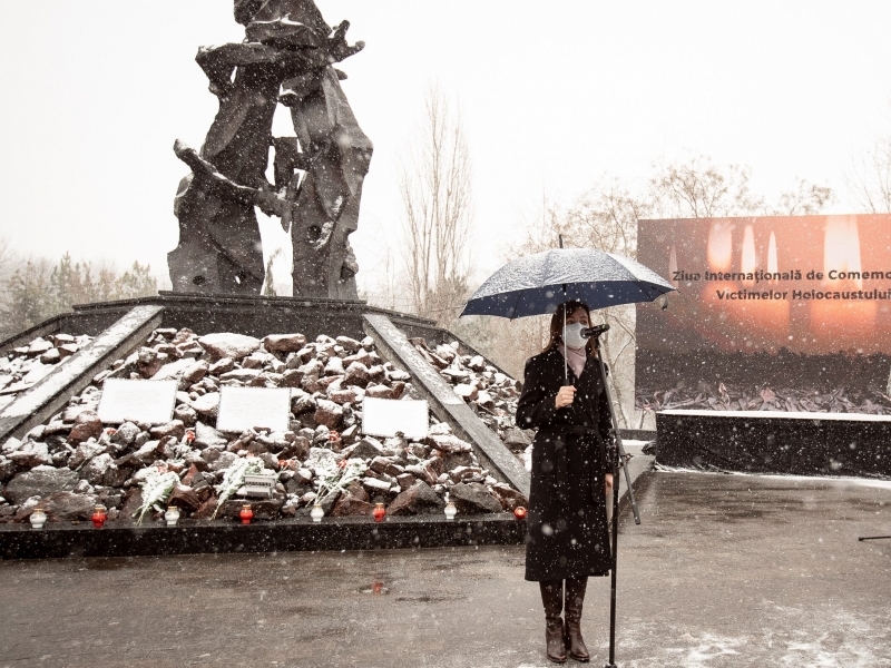 Maia Sandu la evenimentul de comemorare a victimelor Holocaustului (presedinte.md)