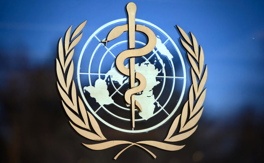 Logo-ul Organizaţiei Mondiale a Sănătăţii, agenţie a ONU