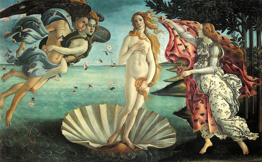 Naşterea lui Venus de Boticelli (Pixabay)