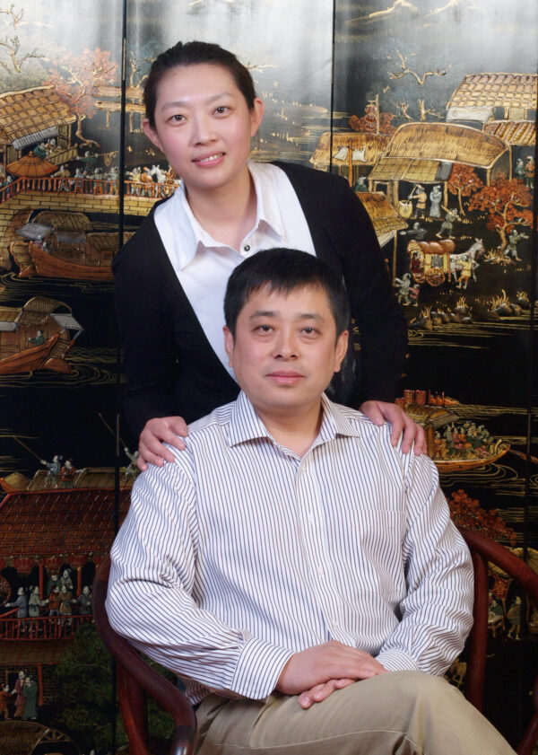 Wang Jing şi soţul ei Ren Haifei Dalian, Liaoning, în aprilie 2012. (Wang Jing)