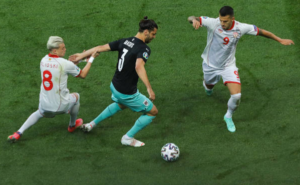 Austria a învins cu 3-1 pe Macedonia de Nord, la EURO 2020.