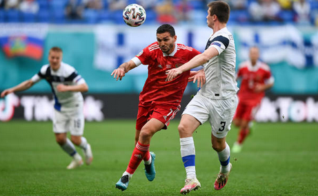 Rusia - Finlanda 1-0 (1-0), miercuri, la Sankt Petersburg, în Grupa B a   turneului final. (Getty Images)