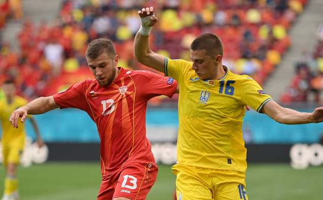 Ucraina - Macedonia de Nord 2-1, în Grupa C a turneului final.