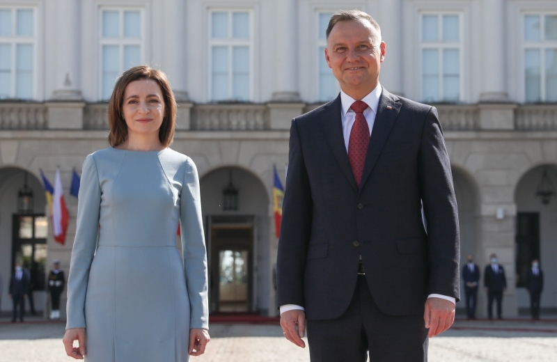 Maia Sandu şi Andrzej Duda, la Varşovia (presedinte.md)