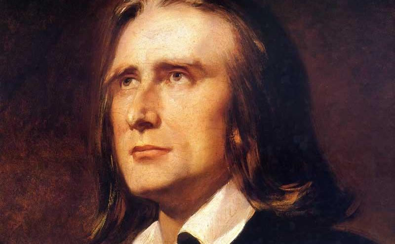 Portretul lui Franz Liszt, autor Wilhelm von Kaulbach, Muzeul memorial Franz Liszt, Budapesta.