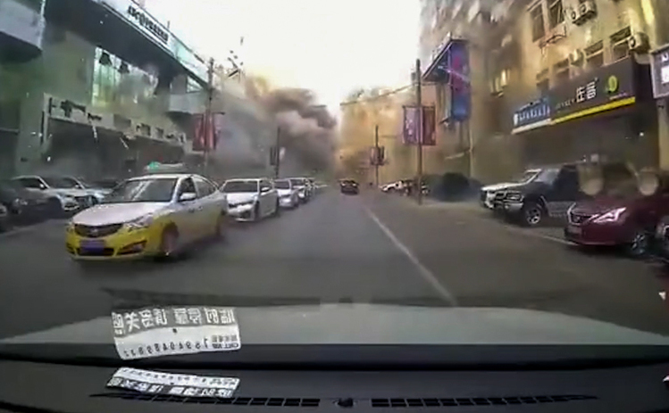 Explozie în oraşul Shenyang din China (Captură video, Youtube)