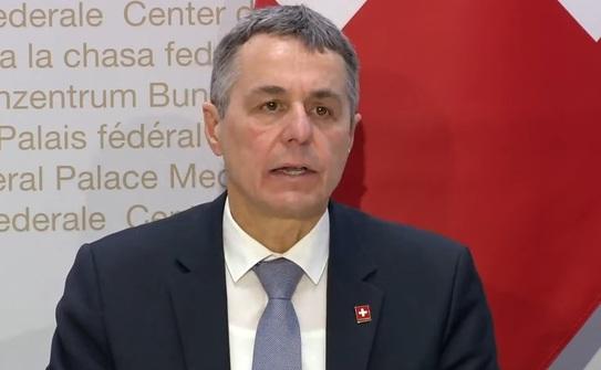 Preşedintele Elveţiei Ignazio Cassis (Youtube - captură ecran)