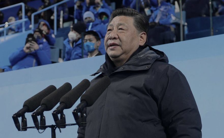Liderul comunist chinez Xi Jinping la deschiderea Jocurilor Olimpice de Iarnă 2022. 4 februarie 2022