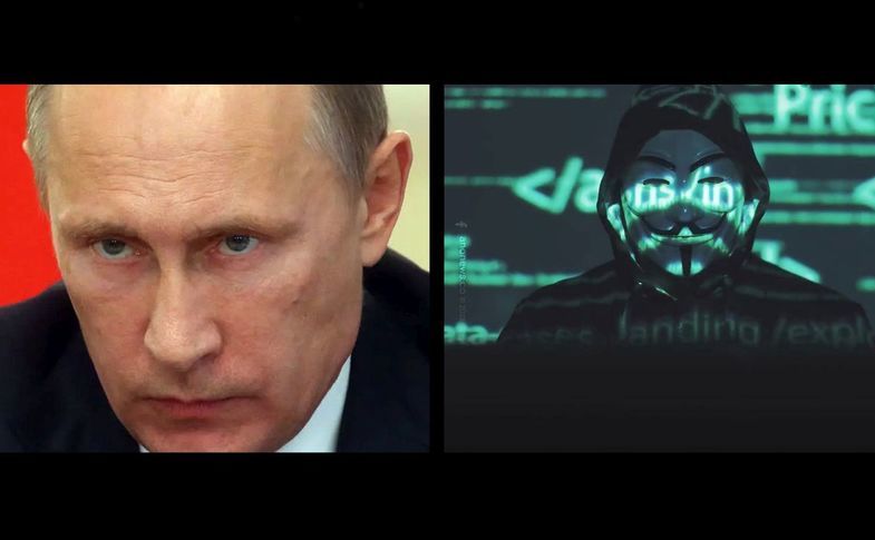 Vladimir Putin şi Anonymous