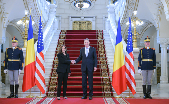 Klaus Iohannis şi Kamala Harris (presidency.ro)