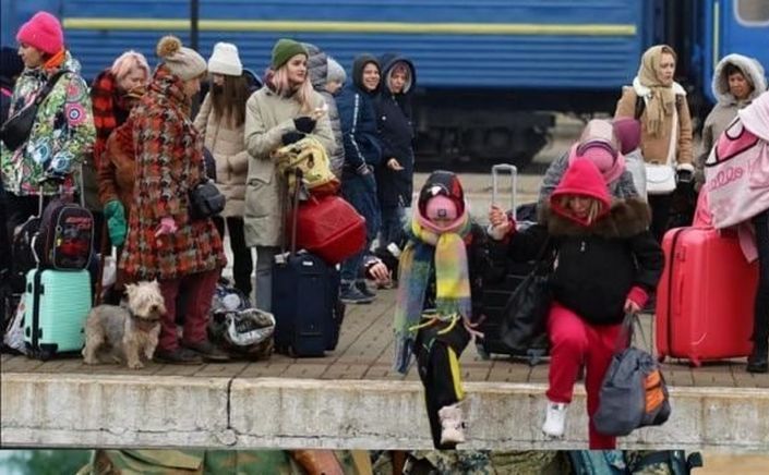 Copiii salvaţi din oraşul ucrainean Cernihiv