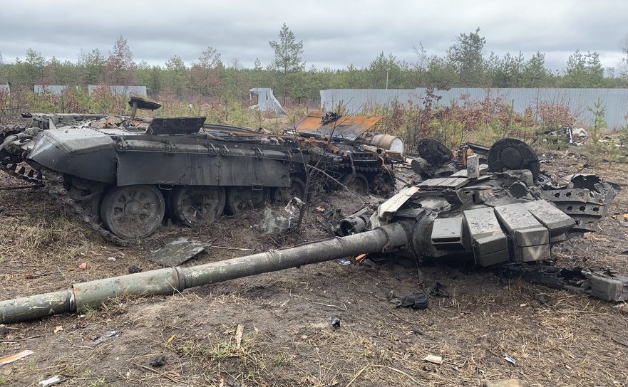 Tancuri ruse distruse de ucraineni
