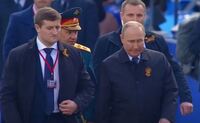 Vladimir Putin, la parada de 'Ziua Victoriei', la Moscova. (Youtube - captură ecran)