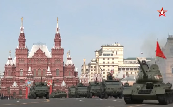 Repetiţii în Piaţa Roşie a Kremlinului pentru parada de Ziua Victoriei