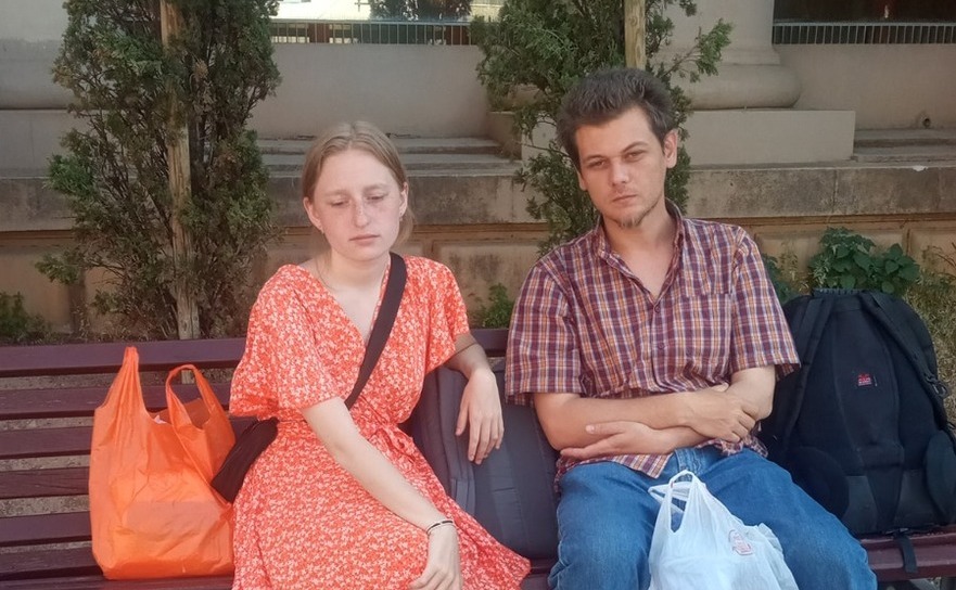 Oleksandr şi Hanna (refugiaţi ucraineni din Mariupol)