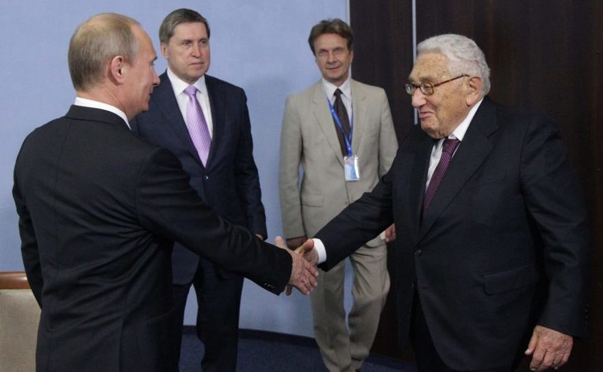 Vladimir Putin împreună cu Henry Kissinger la Atlantic Council