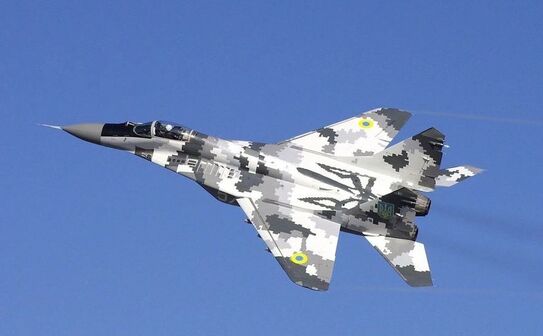 Avion de luptă MIG-29 al forţelor aeriene ucrainene