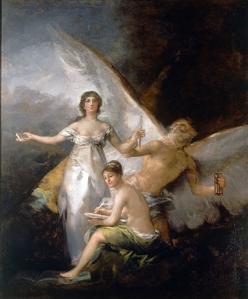 Advărul, timpul şi istoria - Pictură de Goya (Wikipedia)