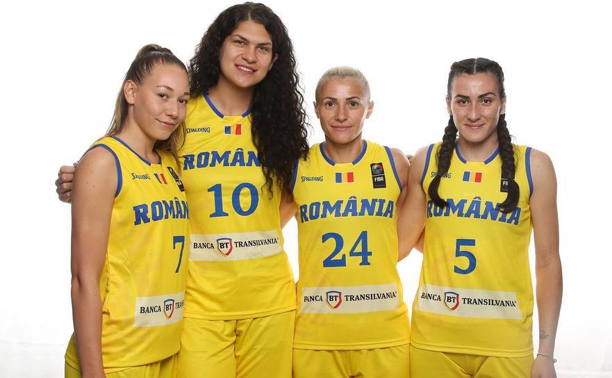 Naţionala feminină de baschet 3x3 a României (Ancuţa Stoenescu, Anamaria Vîrjoghe, Bianca Fota şi Teodora Manea).