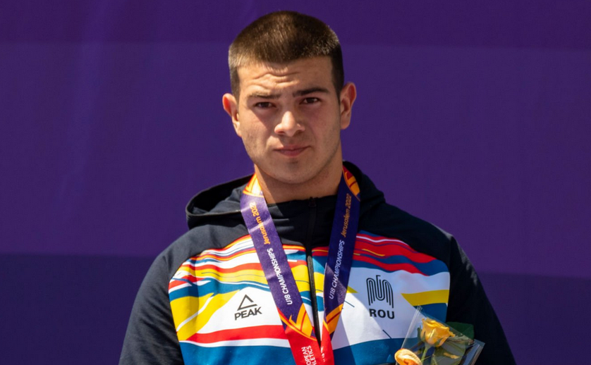 Atletul român Mihai Damian Motorca.