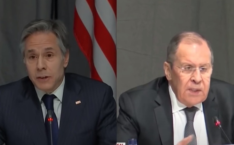 Secretarul de stat american Antony Blinken şi ministrul rus de Externe Serghei Lavrov