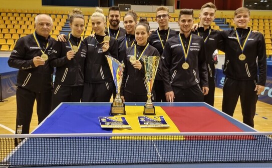 România a cucerit 15 medalii la Campionatele Balcanice de la Sarajevo. (Federaţia Română de Tenis de Masă/facebook)