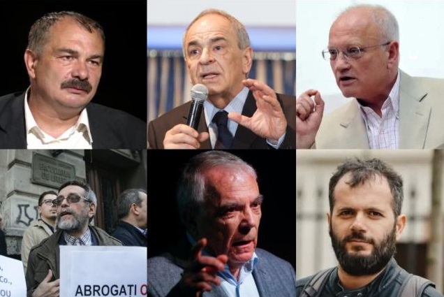 Mircea Miclea, Gabriel Liiceanu, Lazar Vlasceanu, Andreo Cornea, Nicolae Manolescu si Radu Vancu