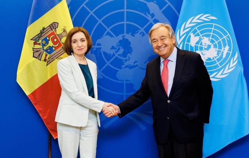 Maia Sandu şi António Guterres, în marja celei de-a 77-a Adunări Generale a ONU