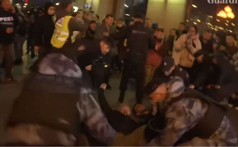 Proteste anti-mobilizare în Rusia