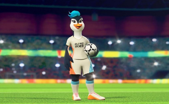Pinguinul pe nume Tazuni, mascota oficială a Cupei Mondiale de   fotbal feminin 2023 din Australia şi Noua Zeelandă. (Captură foto)