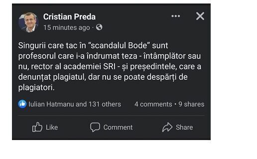 Postare stearsa ulterior